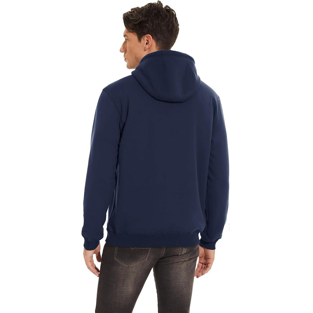 Men's Fleece Hoodie Thick Fleece Lined Sweatshirt