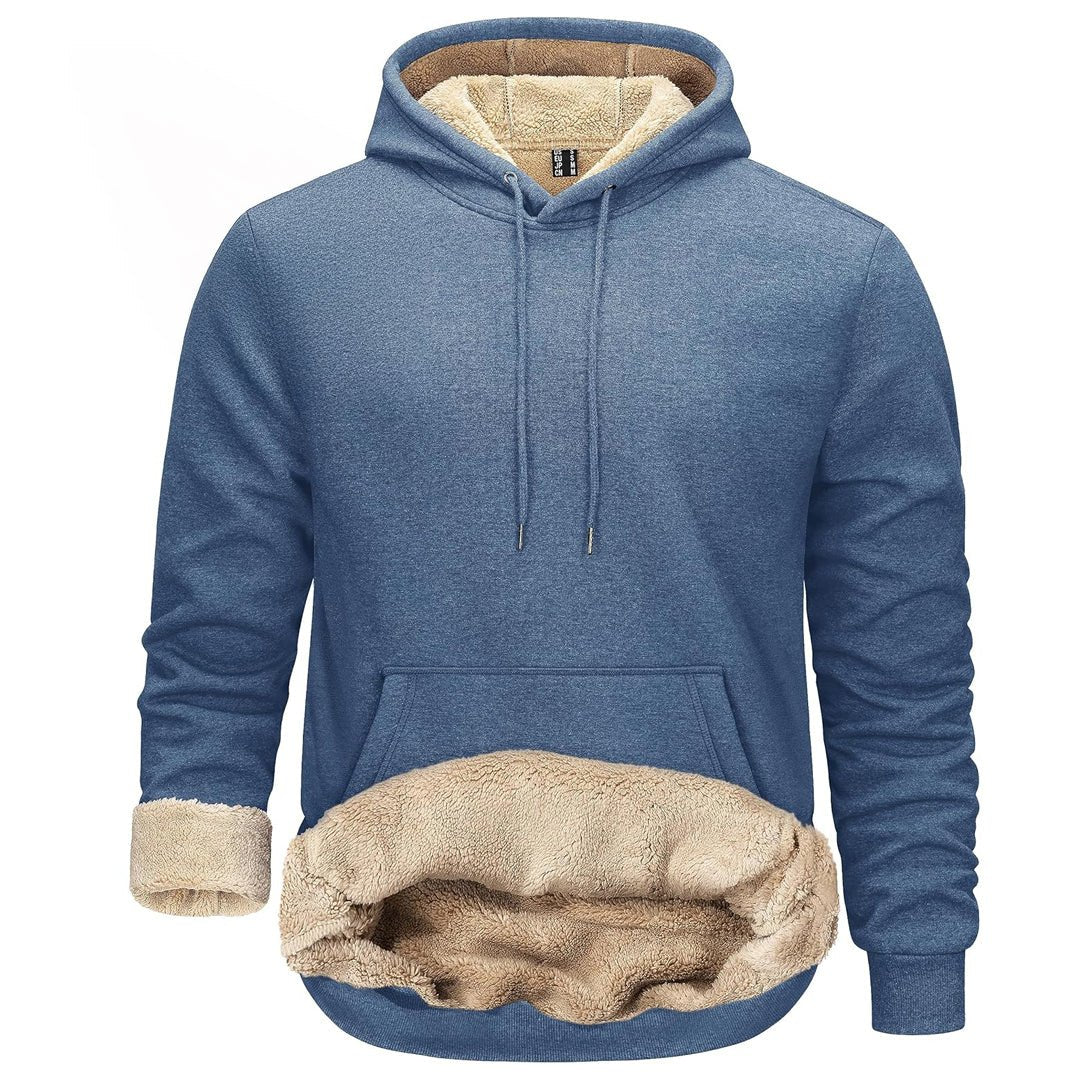Men's Fleece Hoodie Thick Fleece Lined Sweatshirt