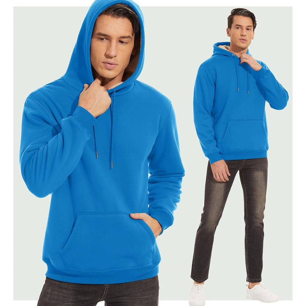 Men's Fleece Hoodie Thick Fleece Lined Sweatshirt
