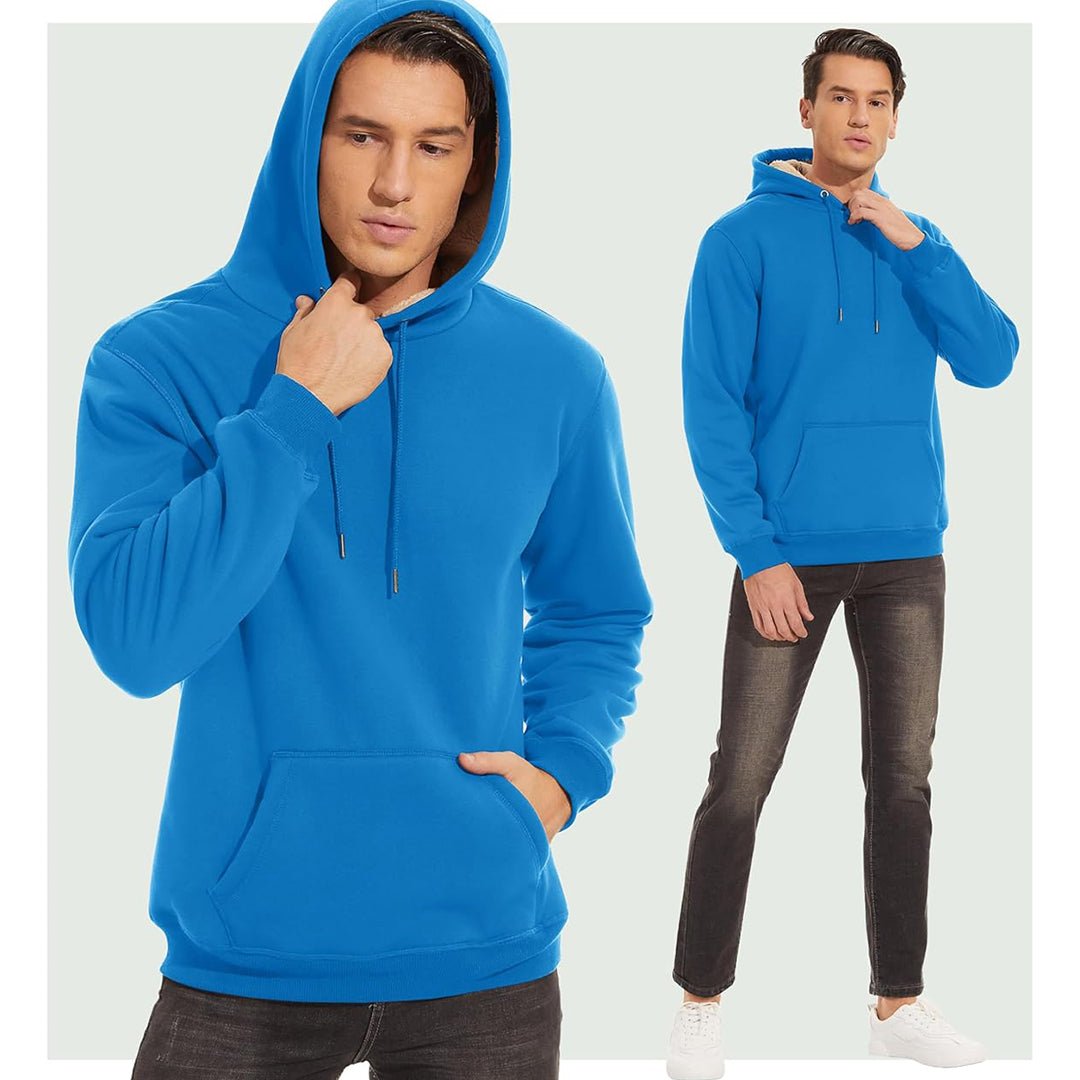 Men's Fleece Hoodie Thick Fleece Lined Sweatshirt