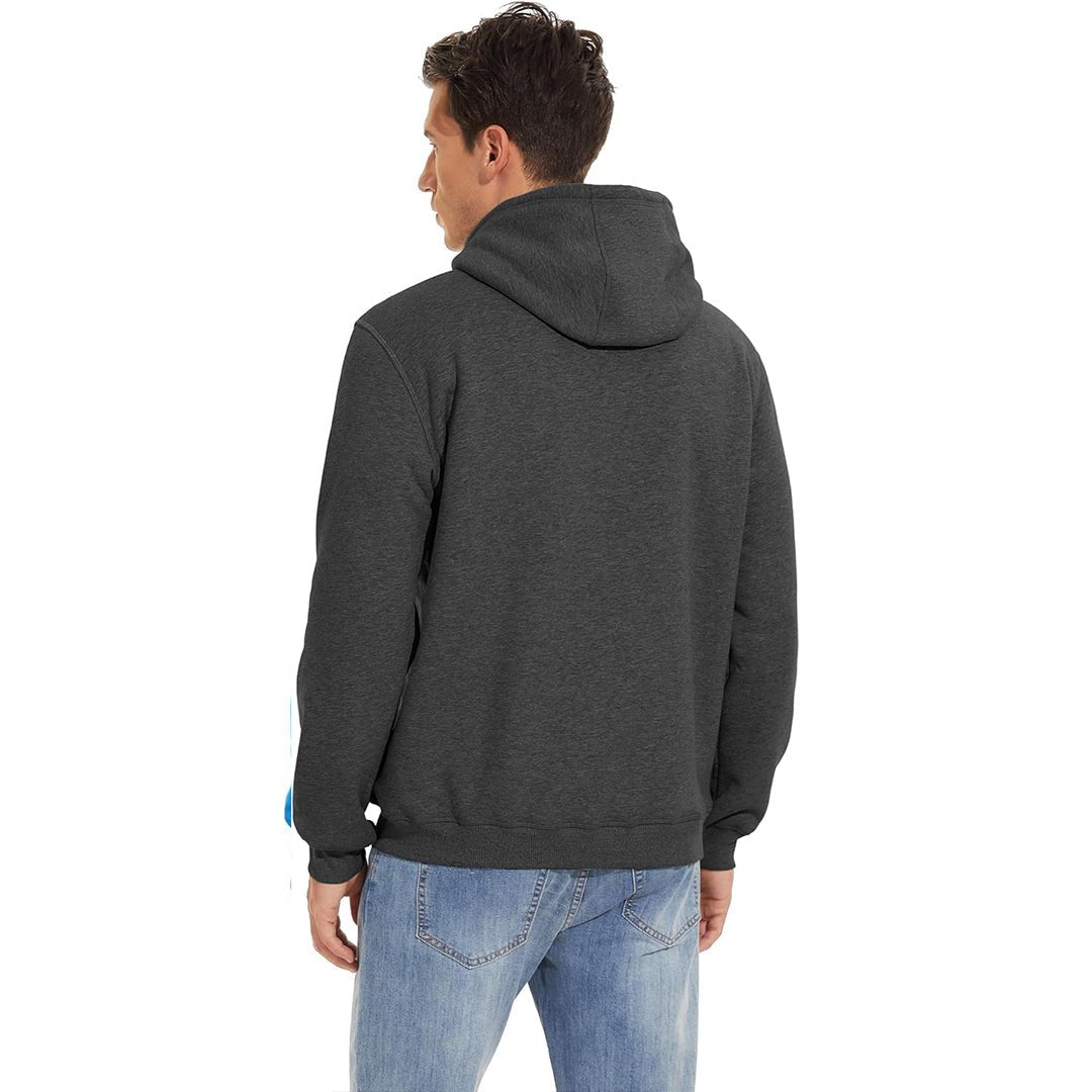 Men's Fleece Hoodie Thick Fleece Lined Sweatshirt