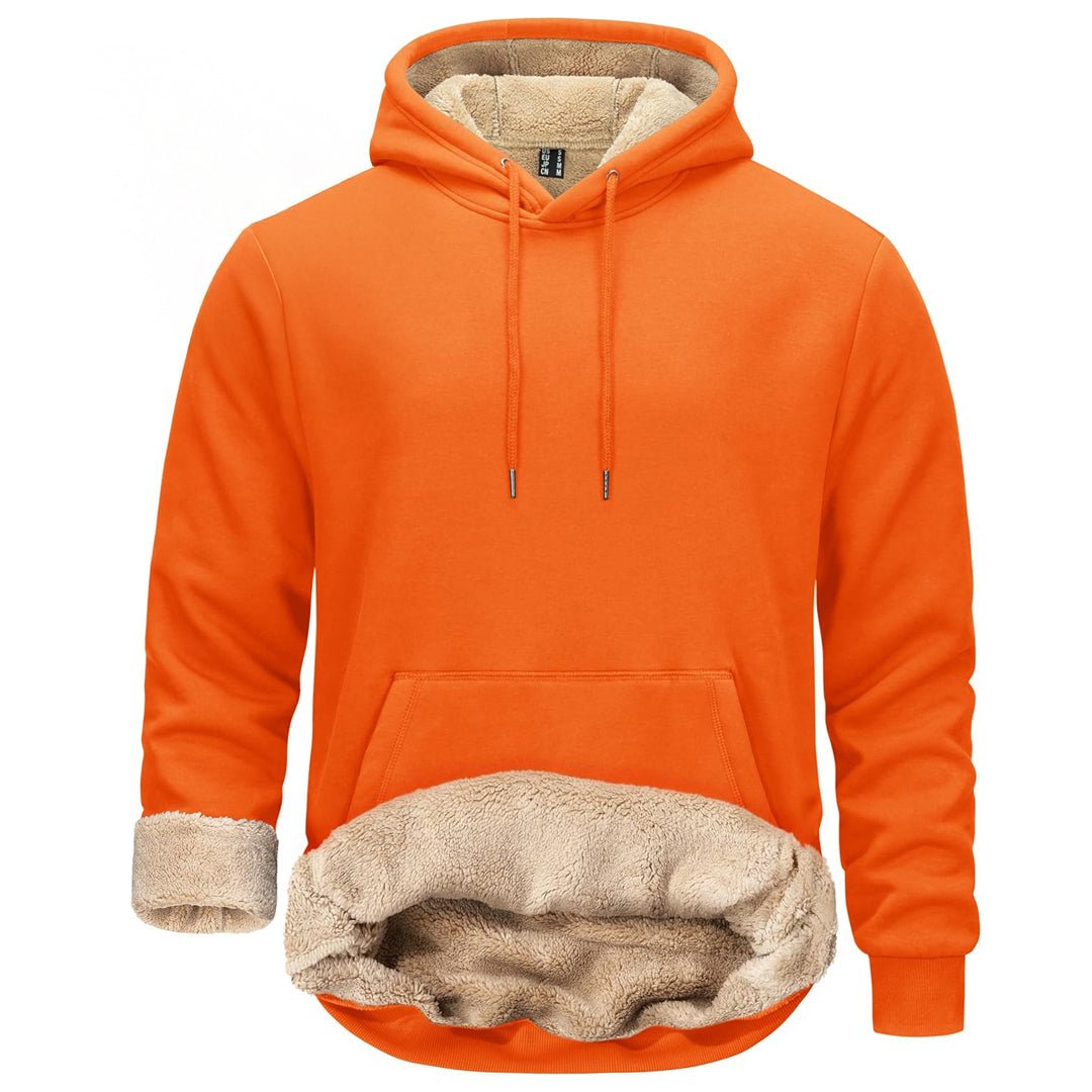 Men's Fleece Hoodie Thick Fleece Lined Sweatshirt