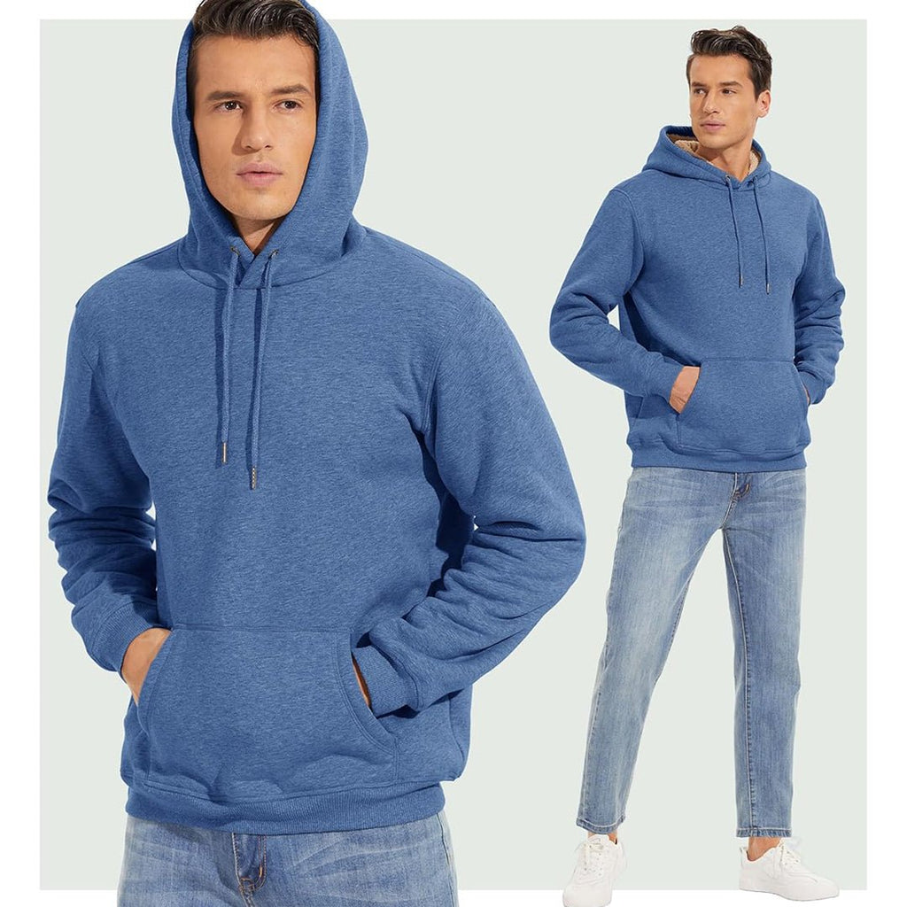 Men's Fleece Hoodie Thick Fleece Lined Sweatshirt