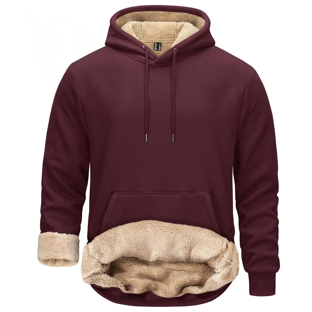 Men's Fleece Hoodie Thick Fleece Lined Sweatshirt