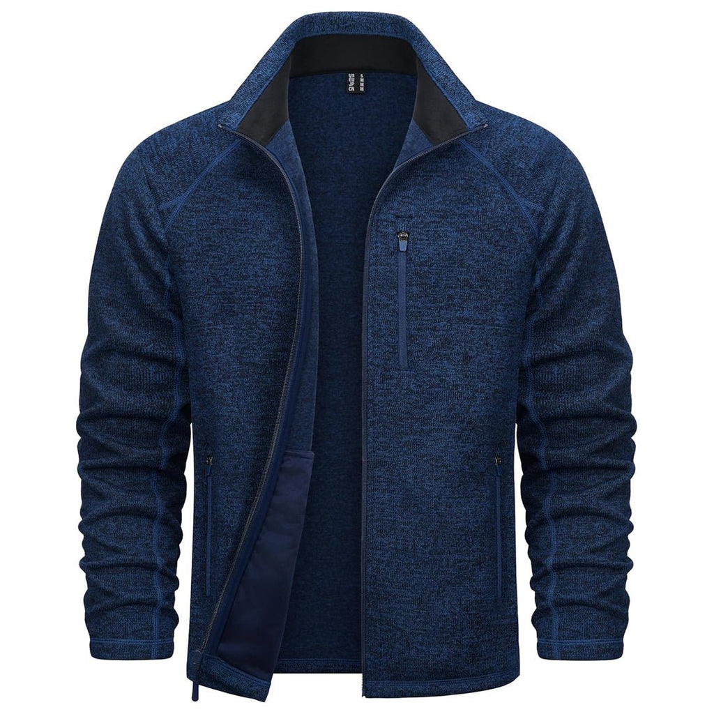 Mens Fleece Jacket Full Zip Casual Outdoor Wear
