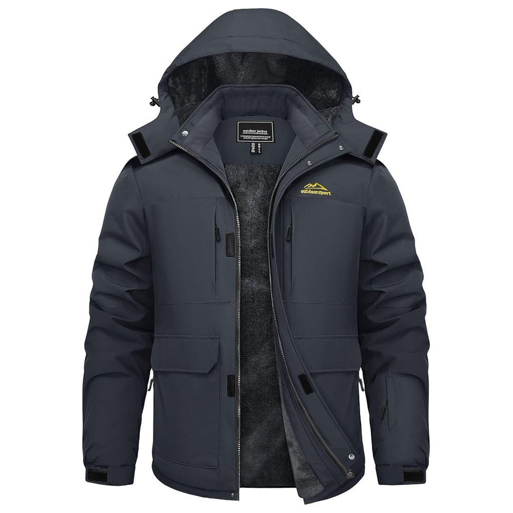 Fleece Lined Waterproof Winter Ski Jacket