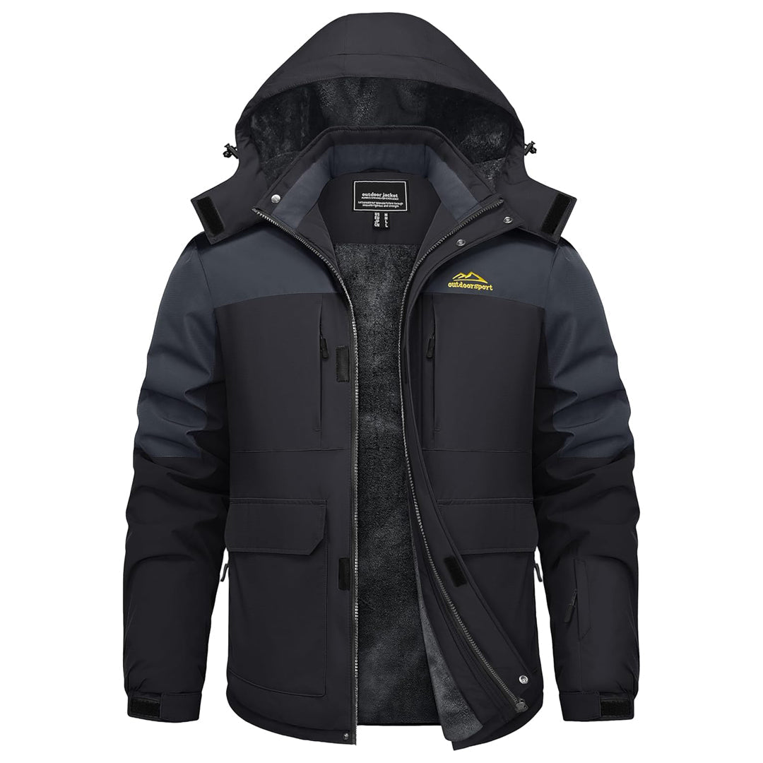 Fleece Lined Waterproof Winter Ski Jacket