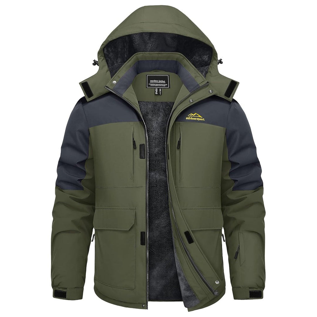 Fleece Lined Waterproof Winter Ski Jacket