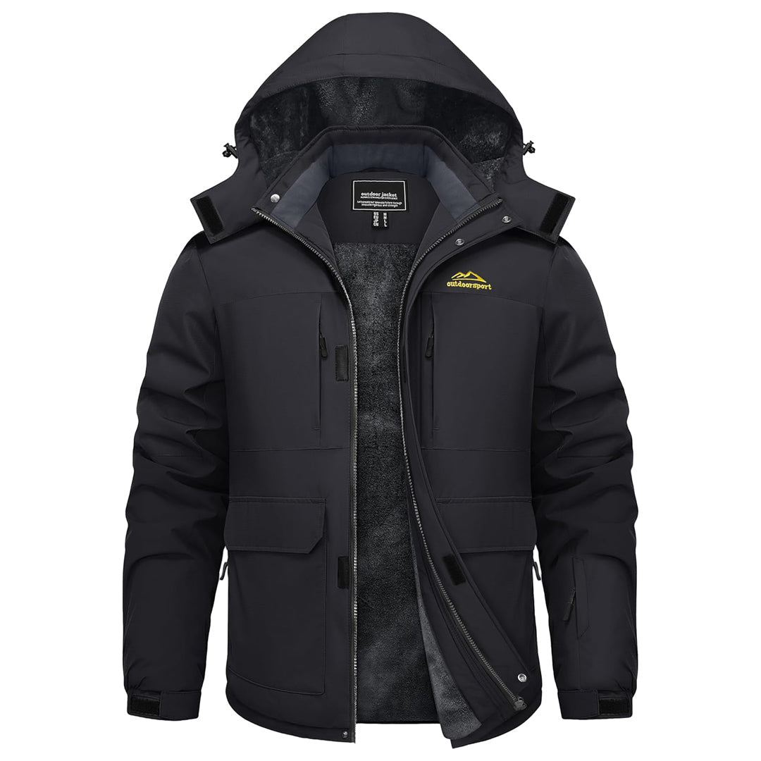 Fleece Lined Waterproof Winter Ski Jacket