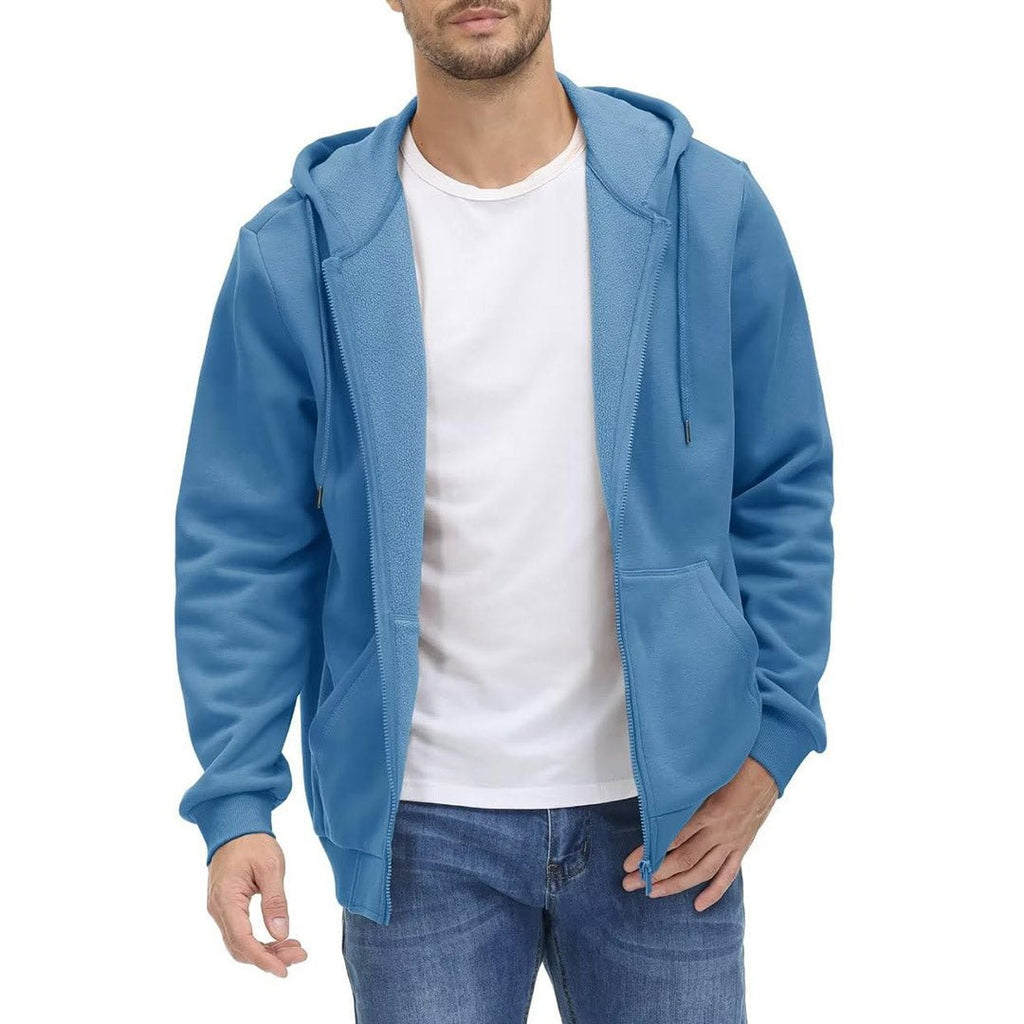 Men's Full Zip-Up Casual Active Hoodie