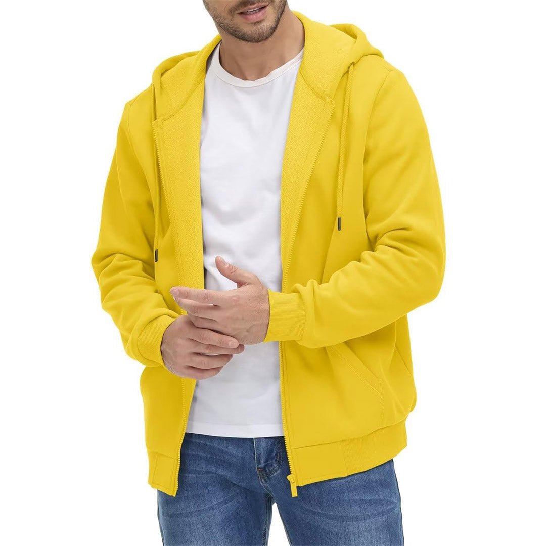 Men's Full Zip-Up Casual Active Hoodie