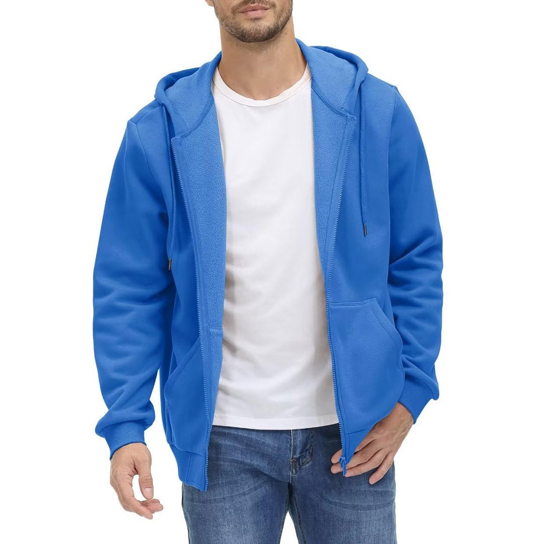 Men's Full Zip-Up Casual Active Hoodie