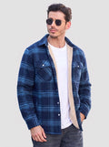 Men's Heavyweight Casual Fleece Lined Flannel Work Jacket