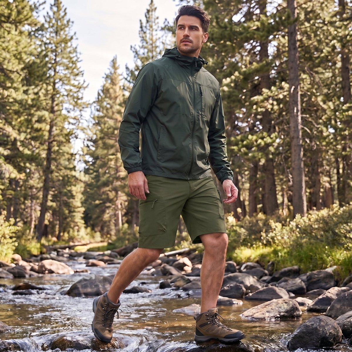 Men's Hiking Cargo Shorts 10 Inch Lightweight Outdoor Work Travel Shorts