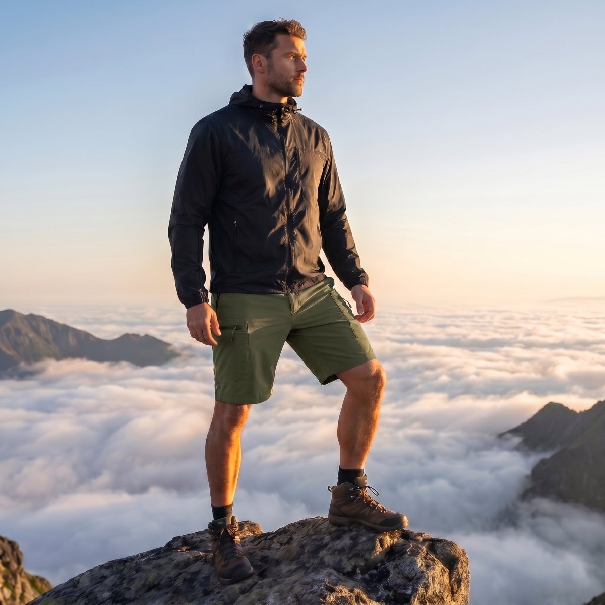 Men's Hiking Cargo Shorts 10 Inch Lightweight Outdoor Work Travel Shorts