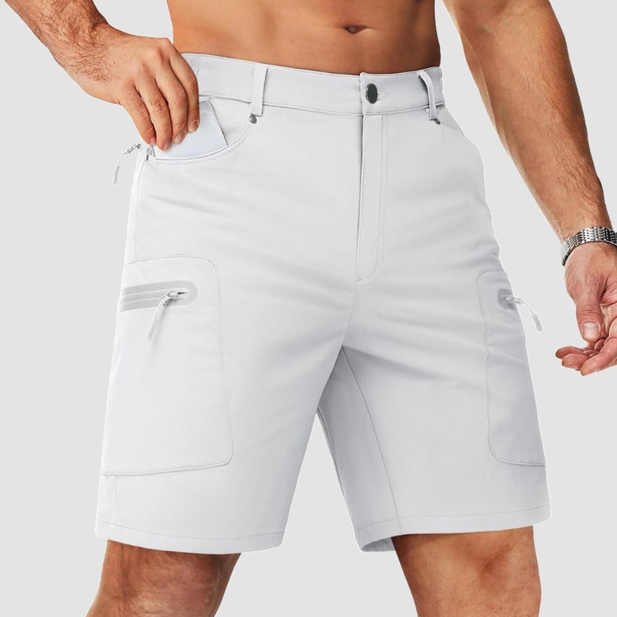 Men's Hiking Cargo Shorts 10 Inch Lightweight Outdoor Work Travel Shorts
