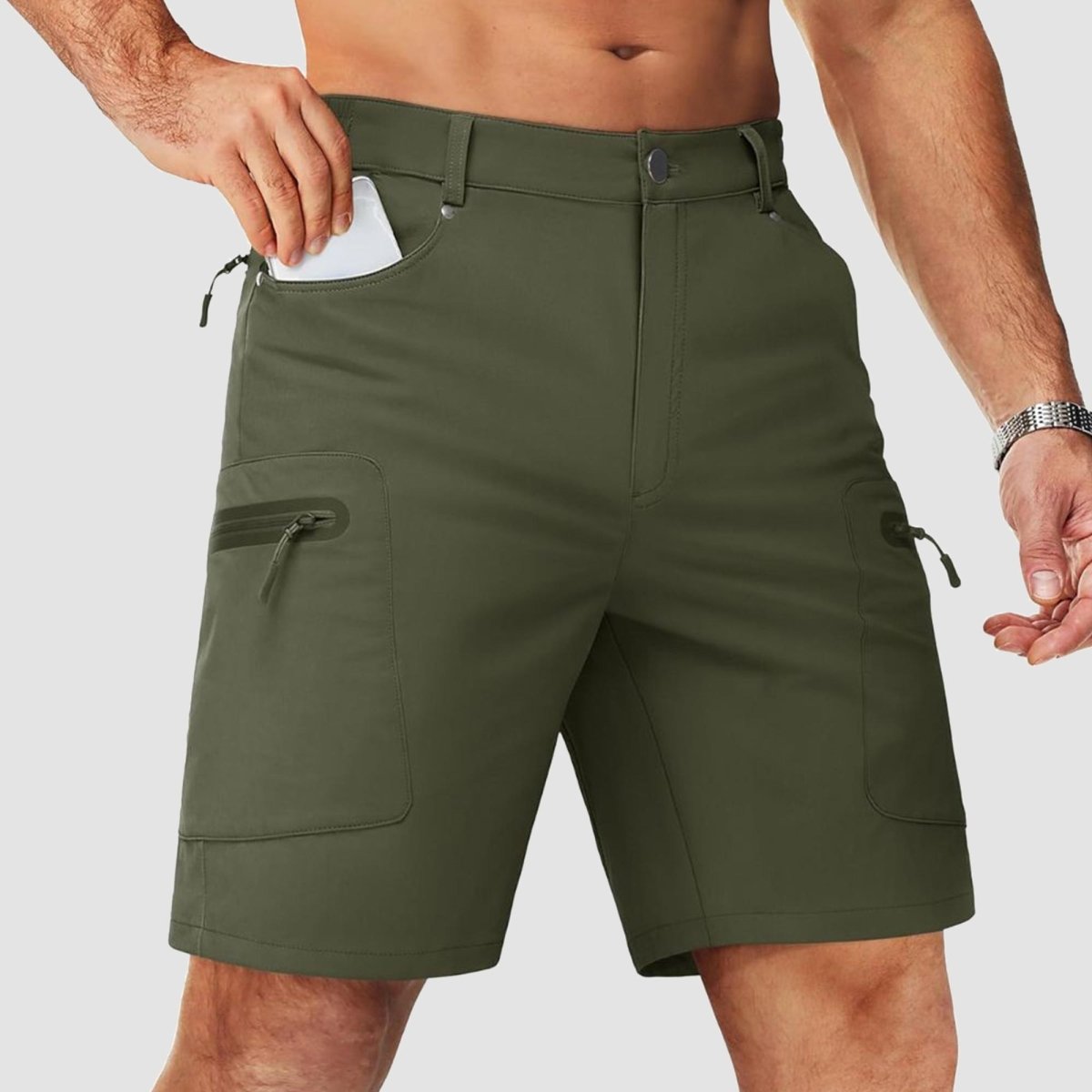 Men's Hiking Cargo Shorts 10 Inch Lightweight Outdoor Work Travel Shorts