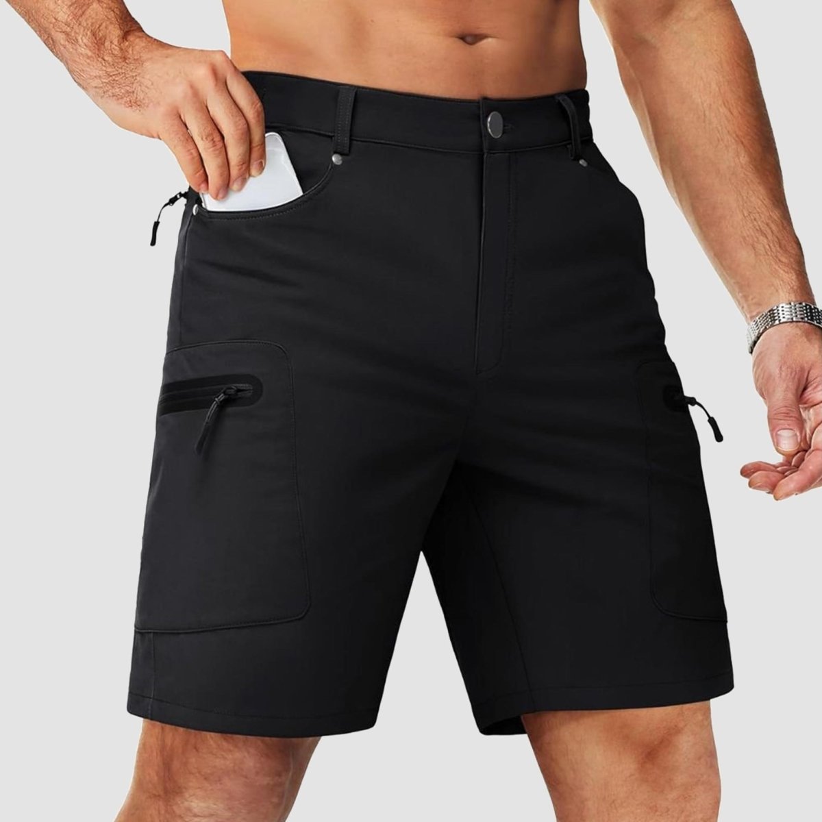Men's Hiking Cargo Shorts 10 Inch Lightweight Outdoor Work Travel Shorts