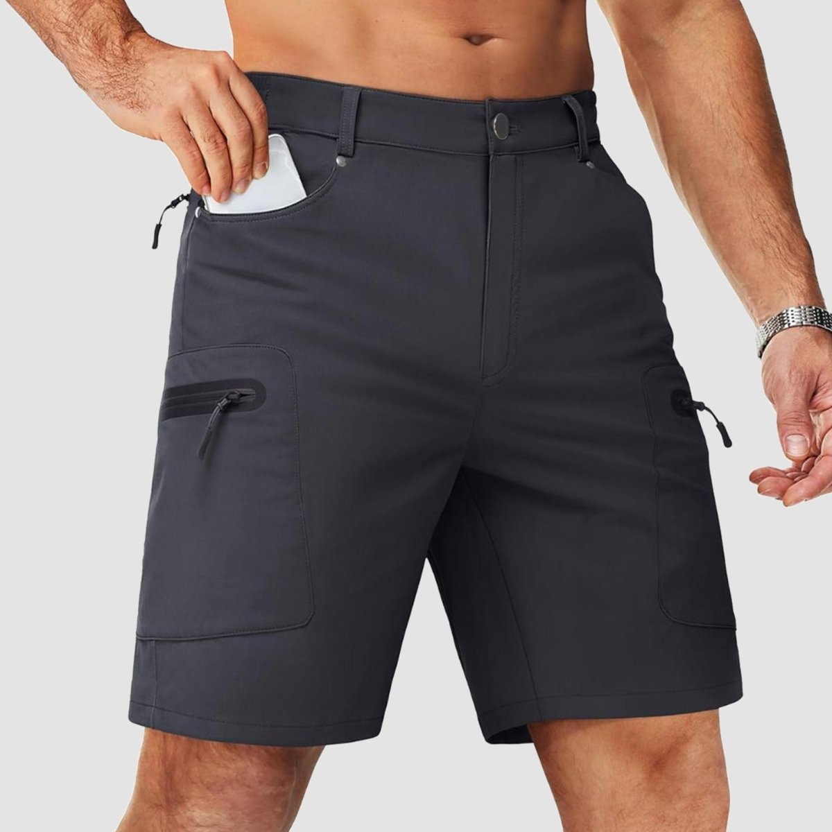 Men's Hiking Cargo Shorts 10 Inch Lightweight Outdoor Work Travel Shorts