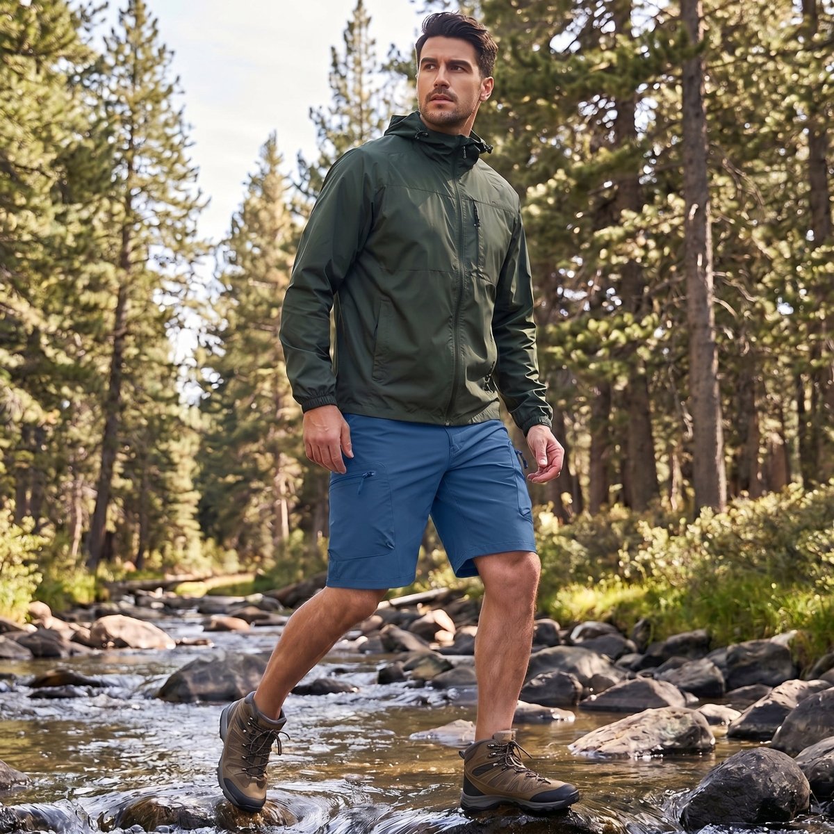 Men's Hiking Cargo Shorts 10 Inch Lightweight Outdoor Work Travel Shorts