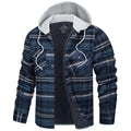 Men's Winter Warm Hooded Heavyweight Cotton Flannel Jacket