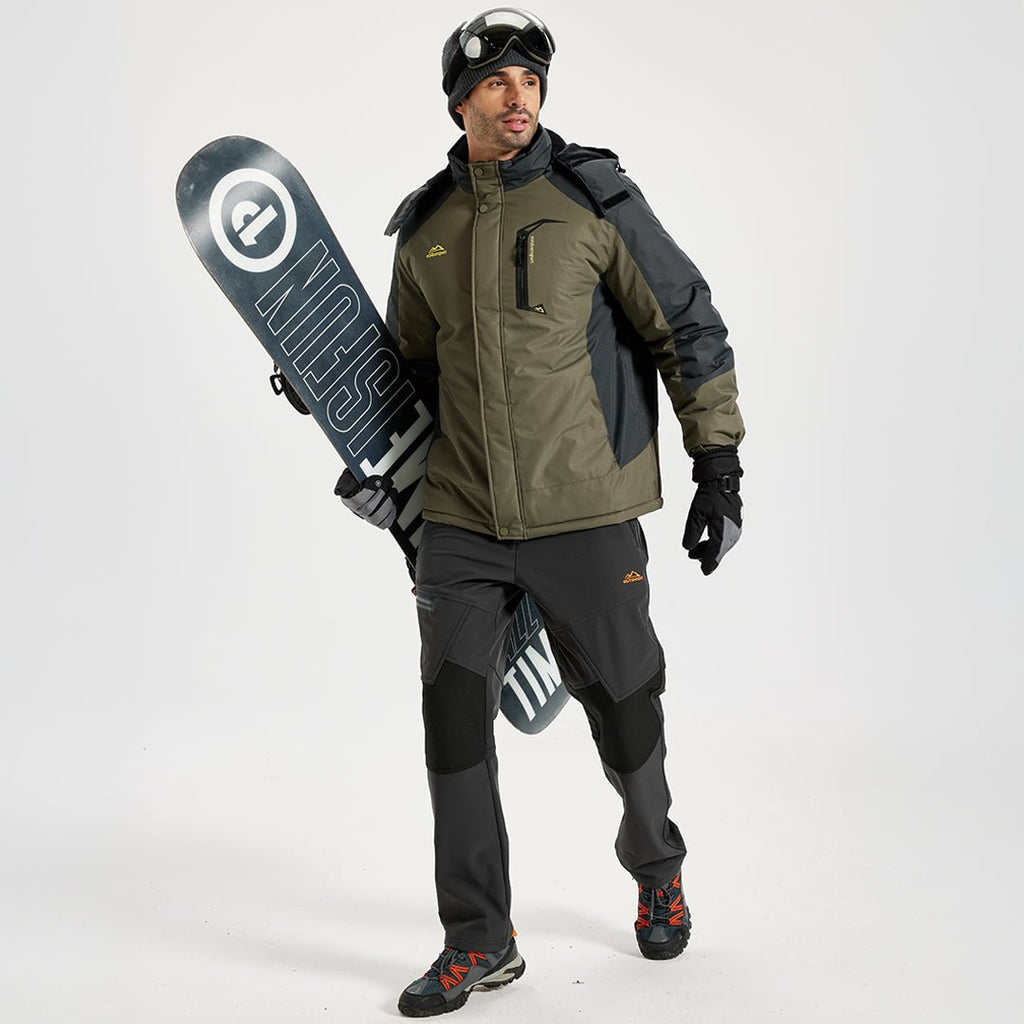 Men's Insulated Ski Jacket | Windproof Winter Snowboard Parka