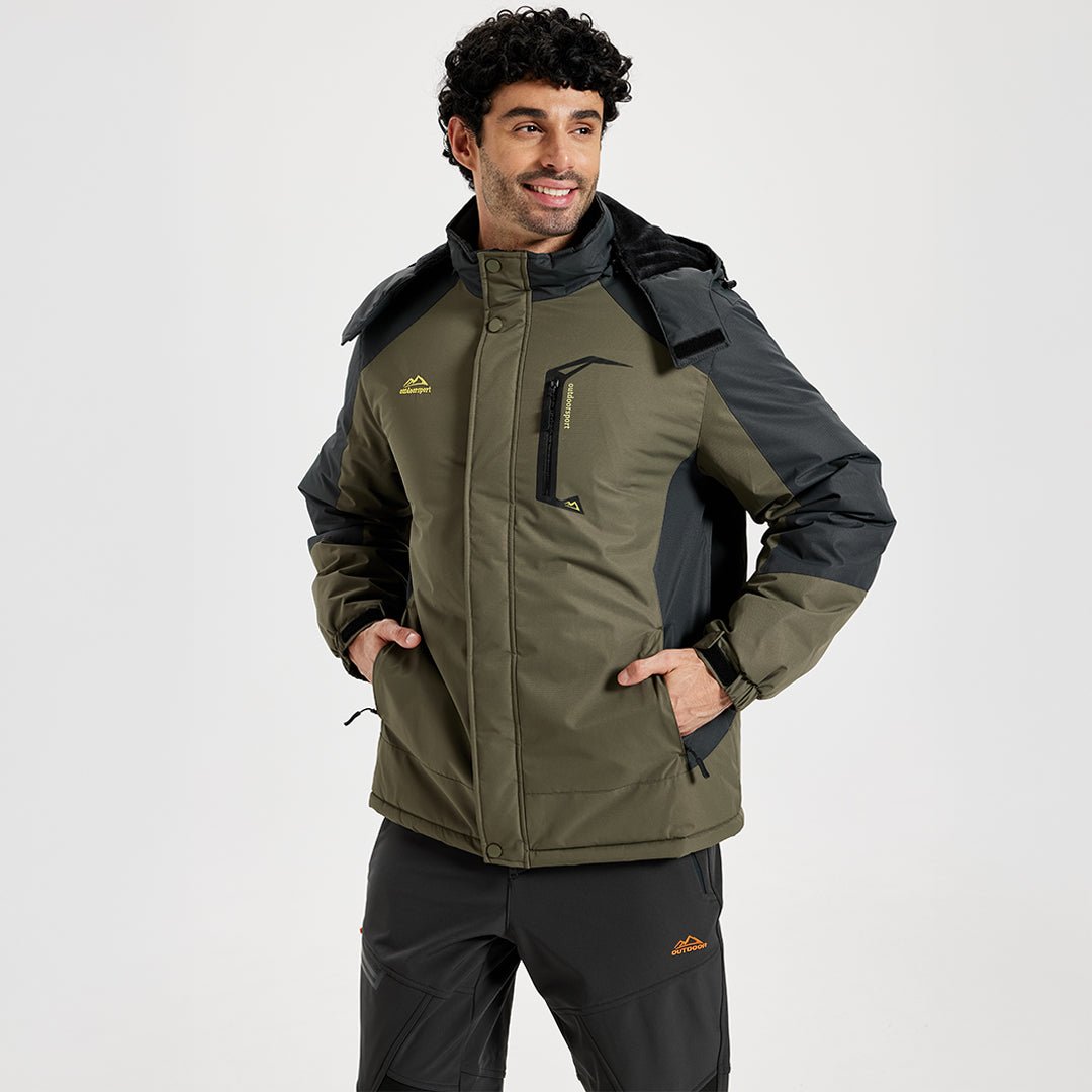 Men's Insulated Ski Jacket | Windproof Winter Snowboard Parka