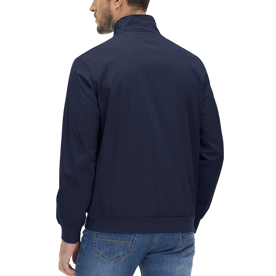 Men's Lightweight Casual Jacket - Breathable Bomber Coat for Spring