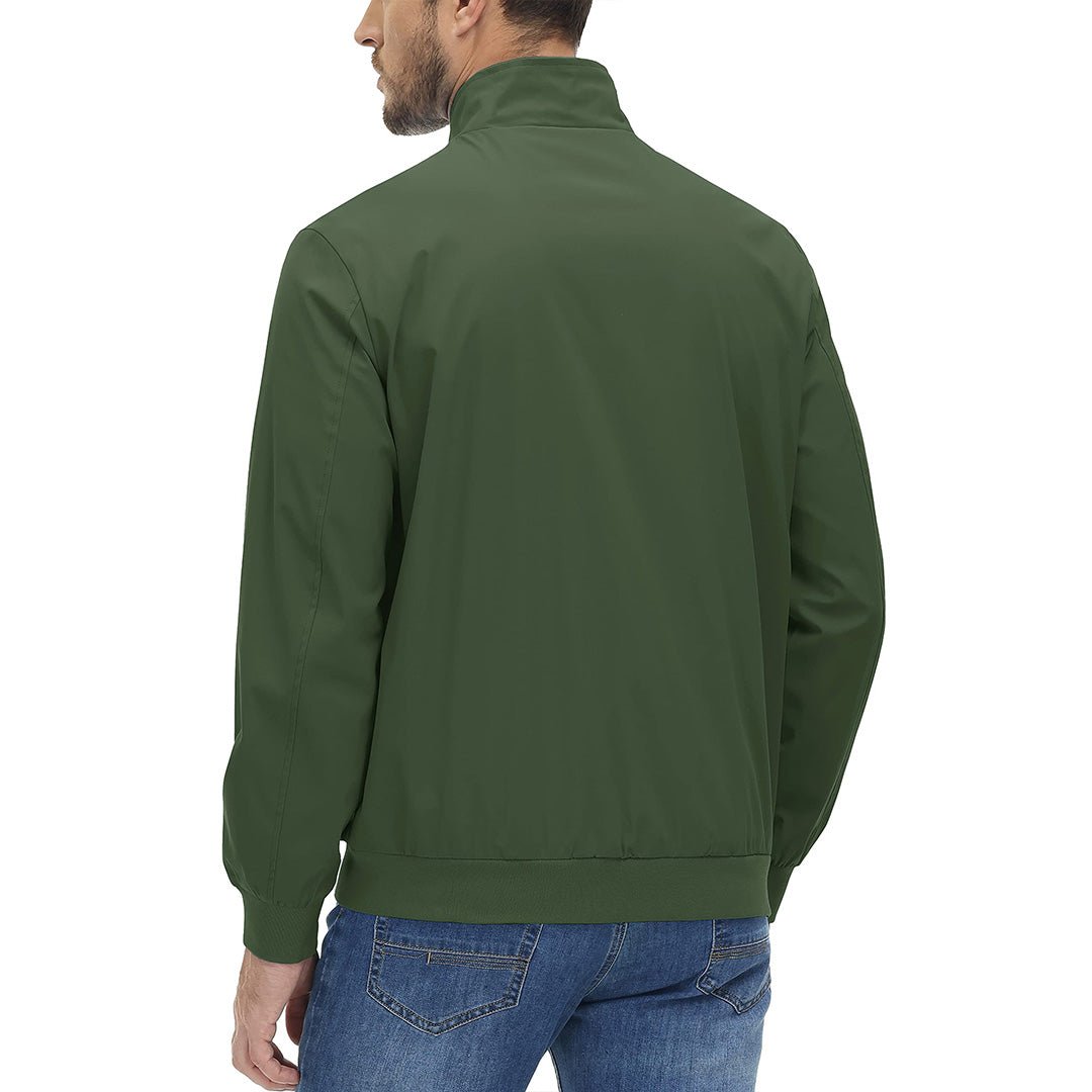 Men's Lightweight Casual Jacket - Breathable Bomber Coat for Spring