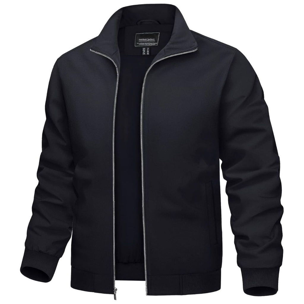 Men's Lightweight Casual Jacket - Breathable Bomber Coat for Spring