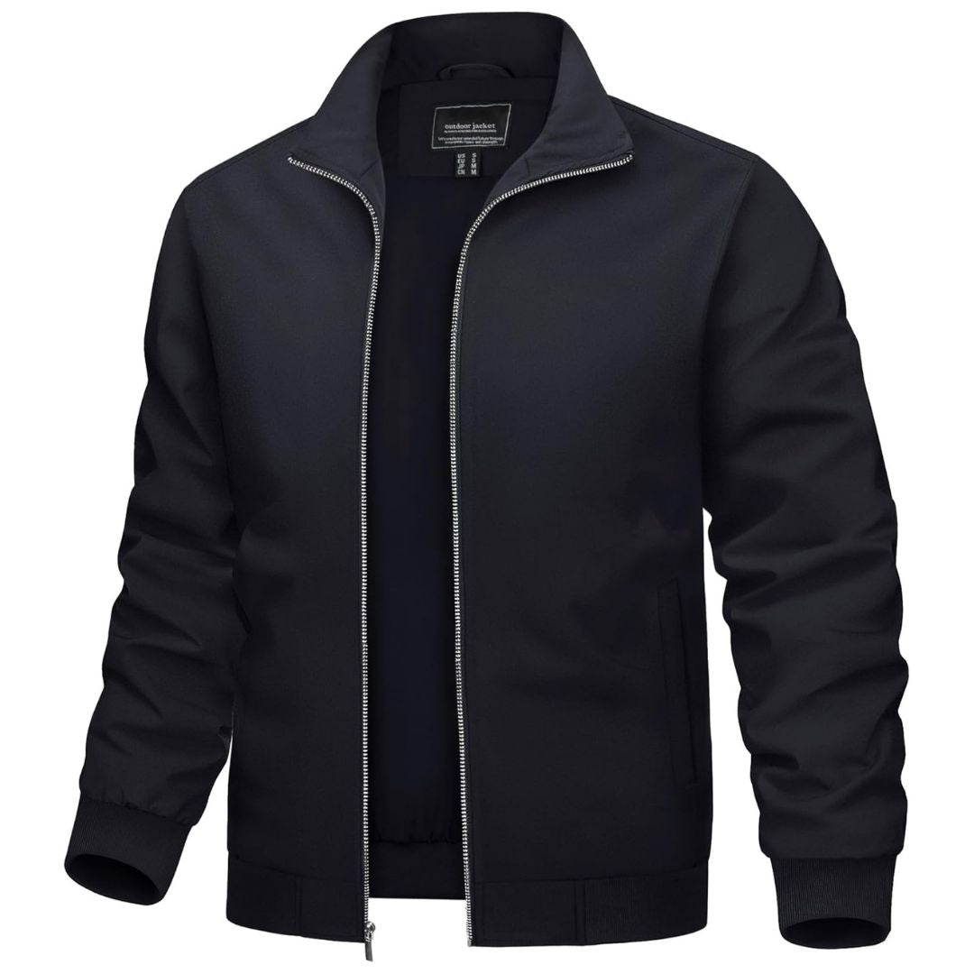 Men's Lightweight Casual Jacket - Breathable Bomber Coat for Spring