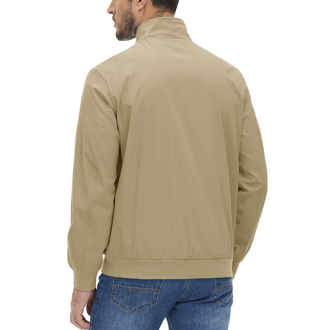 Men's Lightweight Casual Jacket - Breathable Bomber Coat for Spring