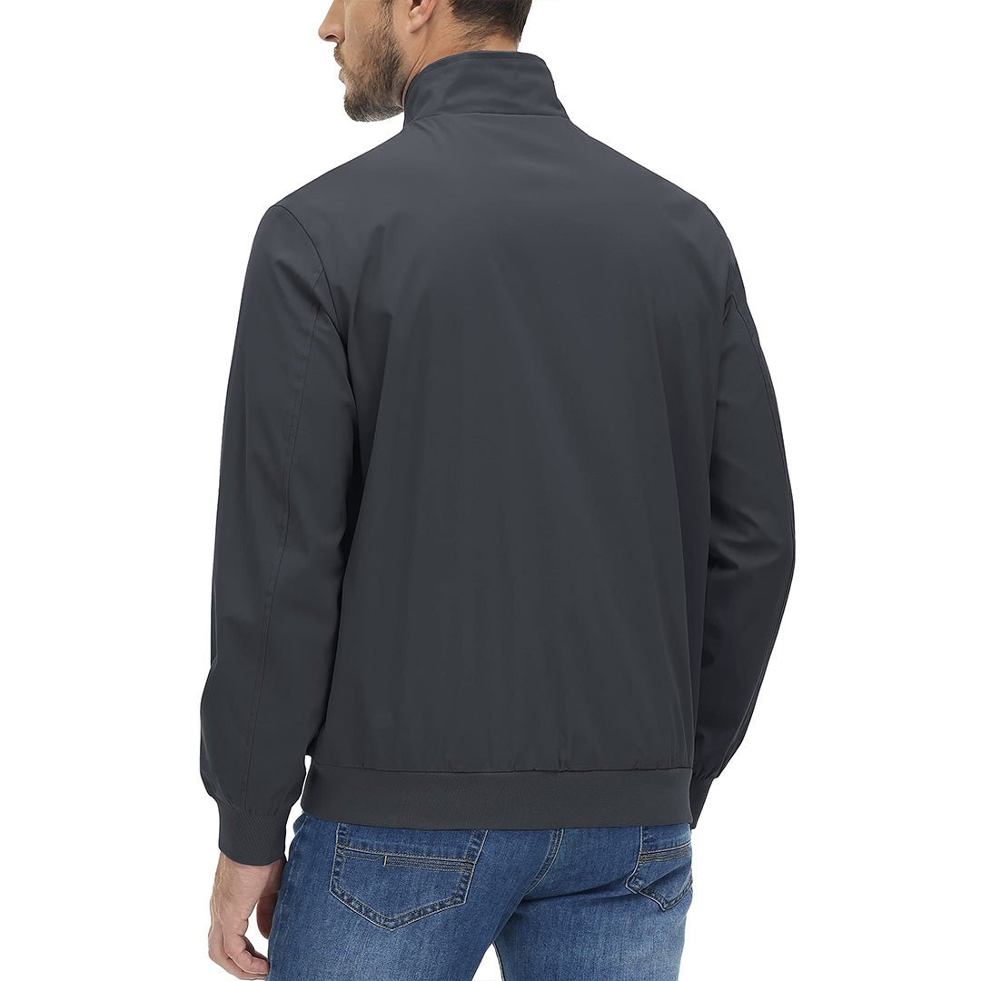 Men's Lightweight Casual Jacket - Breathable Bomber Coat for Spring