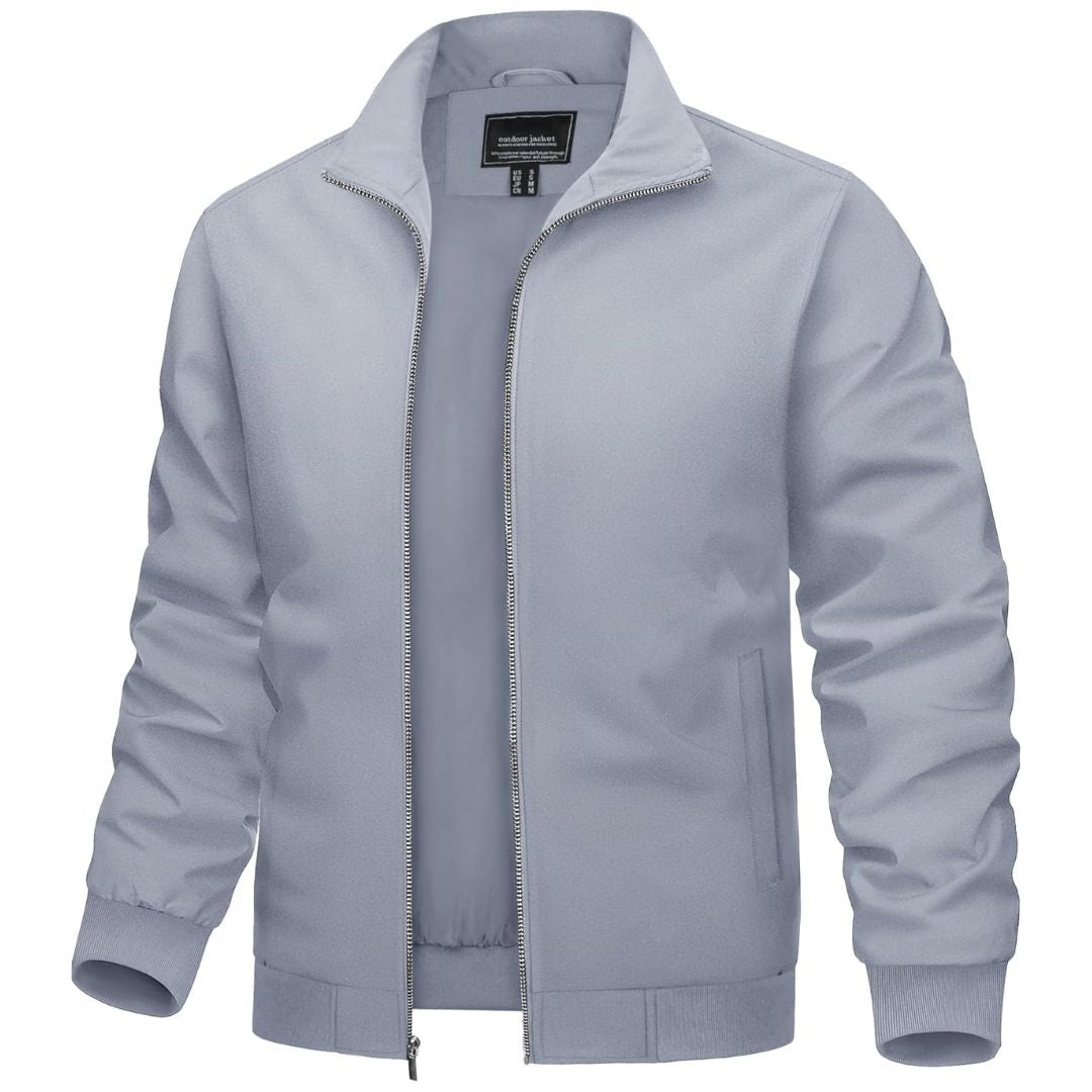 Men's Lightweight Casual Jacket - Breathable Bomber Coat for Spring