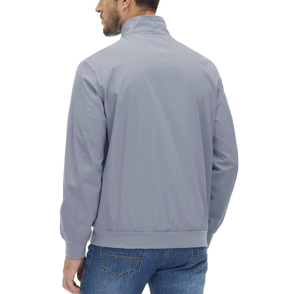 Men's Lightweight Casual Jacket - Breathable Bomber Coat for Spring