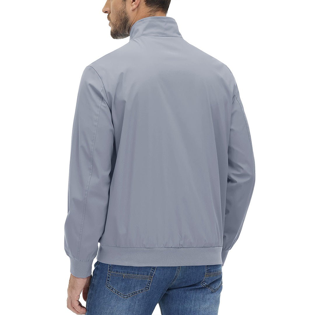 Men's Lightweight Casual Jacket - Breathable Bomber Coat for Spring