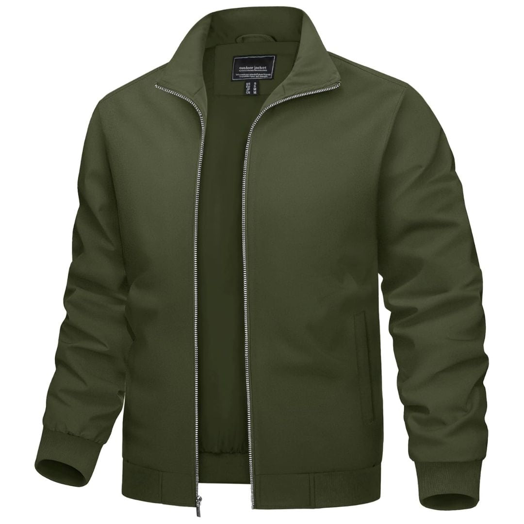 Men's Lightweight Casual Jacket - Breathable Bomber Coat for Spring