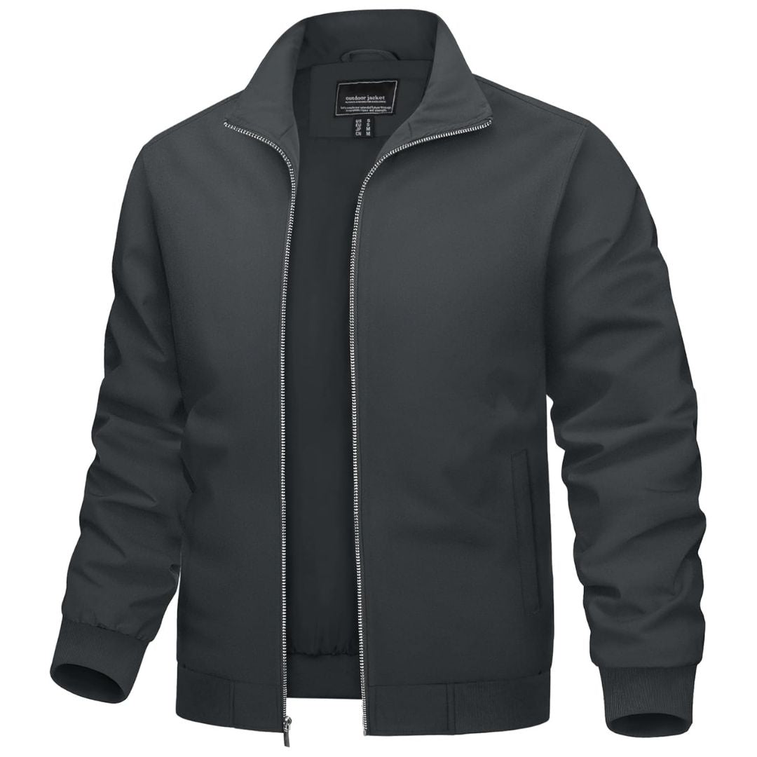 Men's Lightweight Casual Jacket - Breathable Bomber Coat for Spring