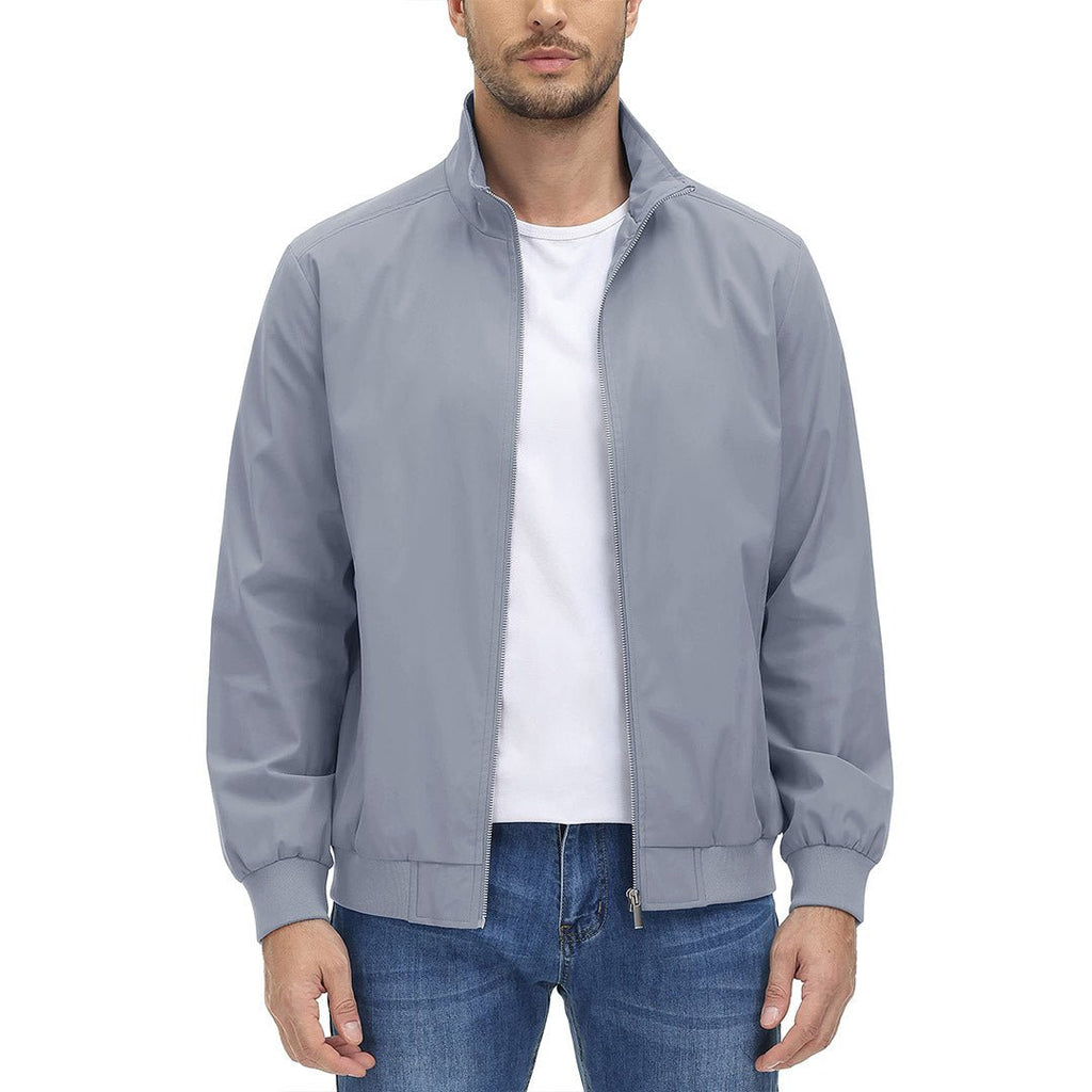 Men's Lightweight Casual Jacket - Breathable Bomber Coat for Spring