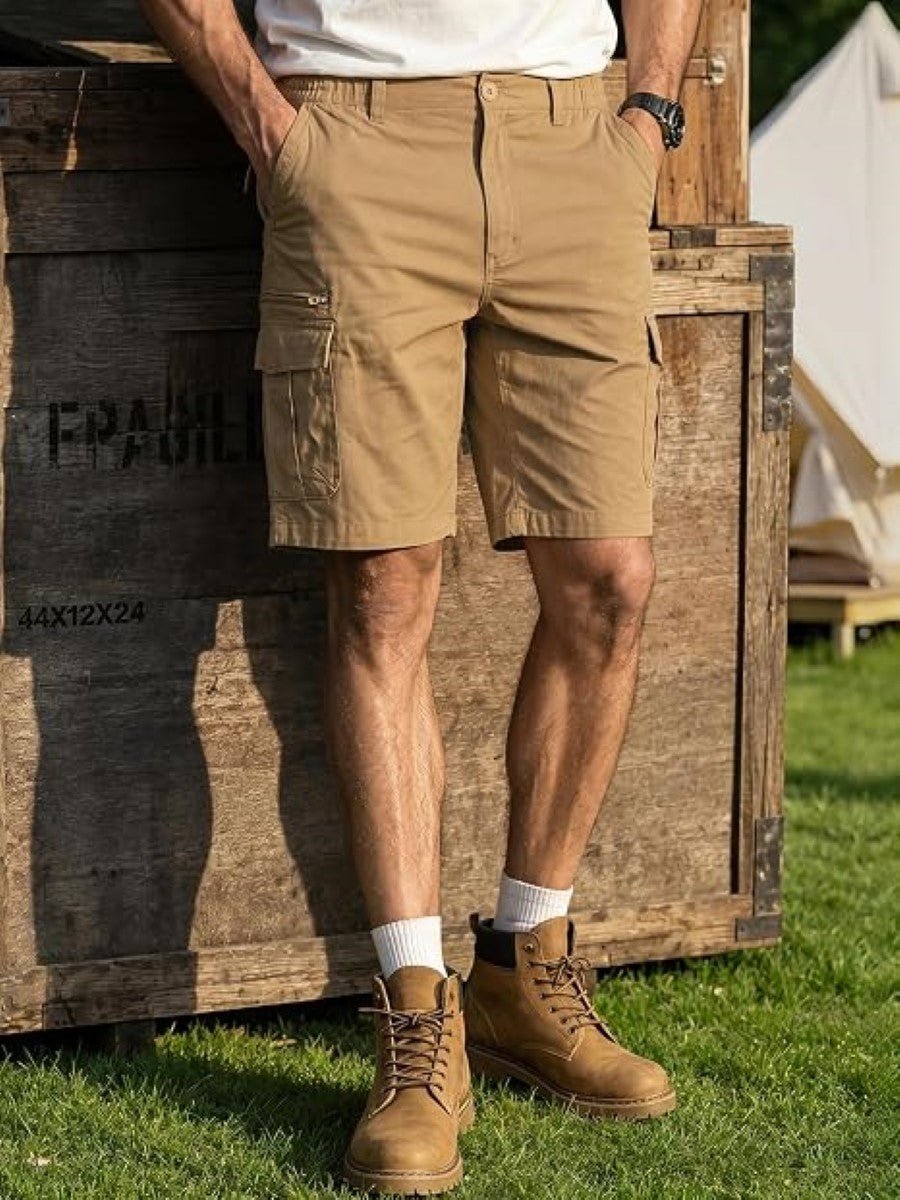 Mens Outdoor Hiking Cotton Cargo Shorts