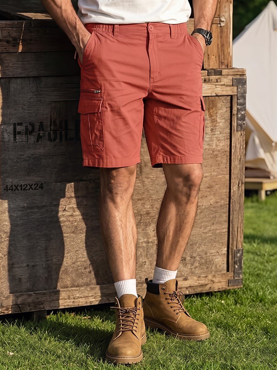 Mens Outdoor Hiking Cotton Cargo Shorts
