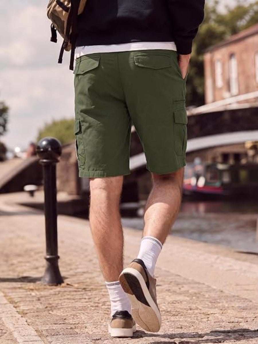 Mens Outdoor Hiking Cotton Cargo Shorts