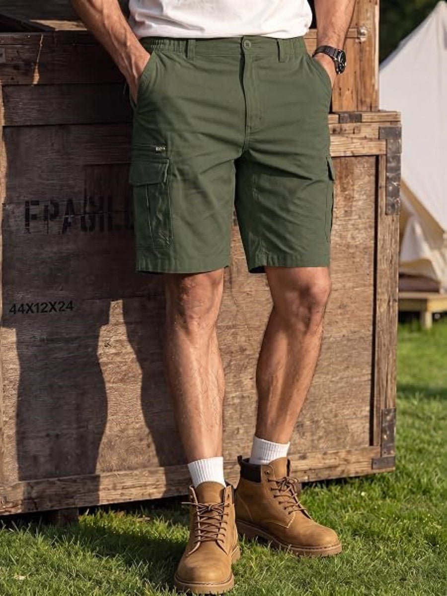 Mens Outdoor Hiking Cotton Cargo Shorts