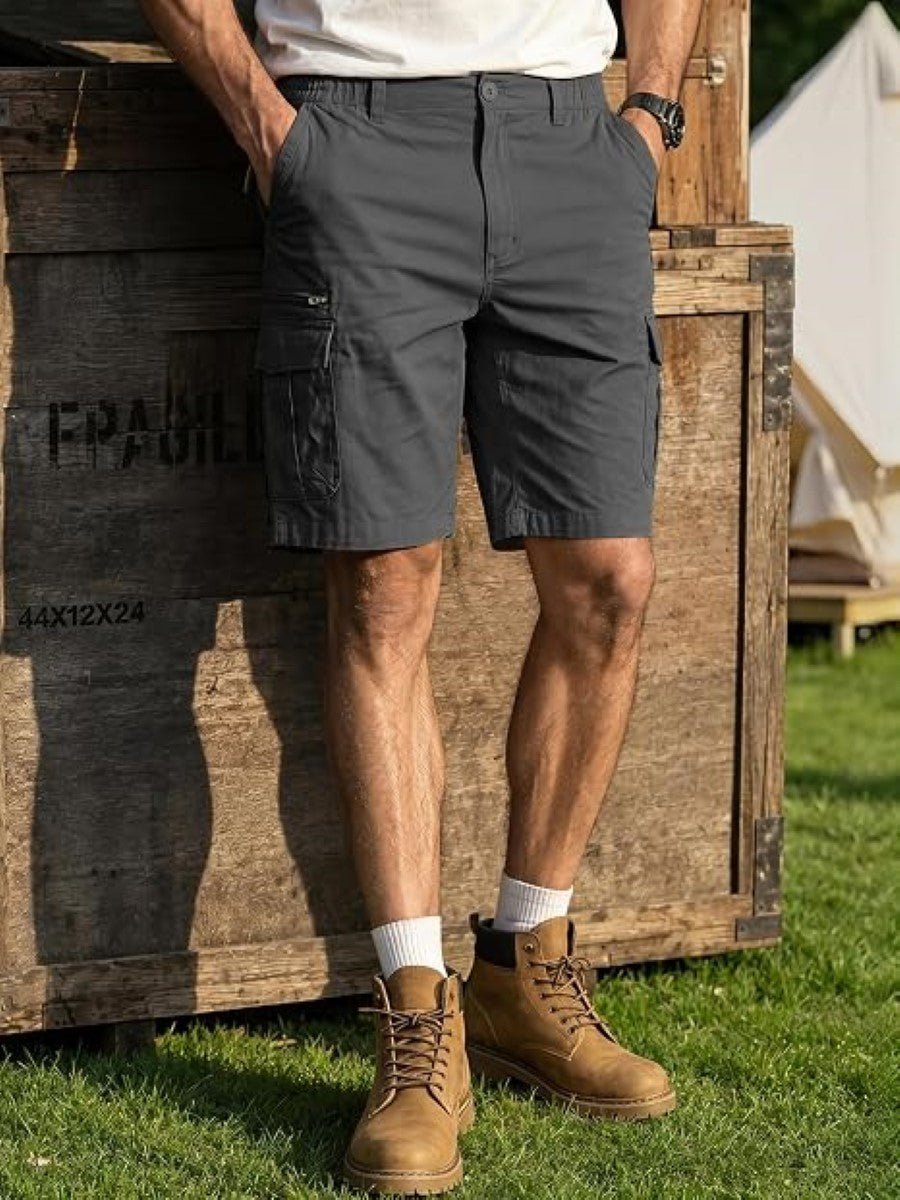 Mens Outdoor Hiking Cotton Cargo Shorts