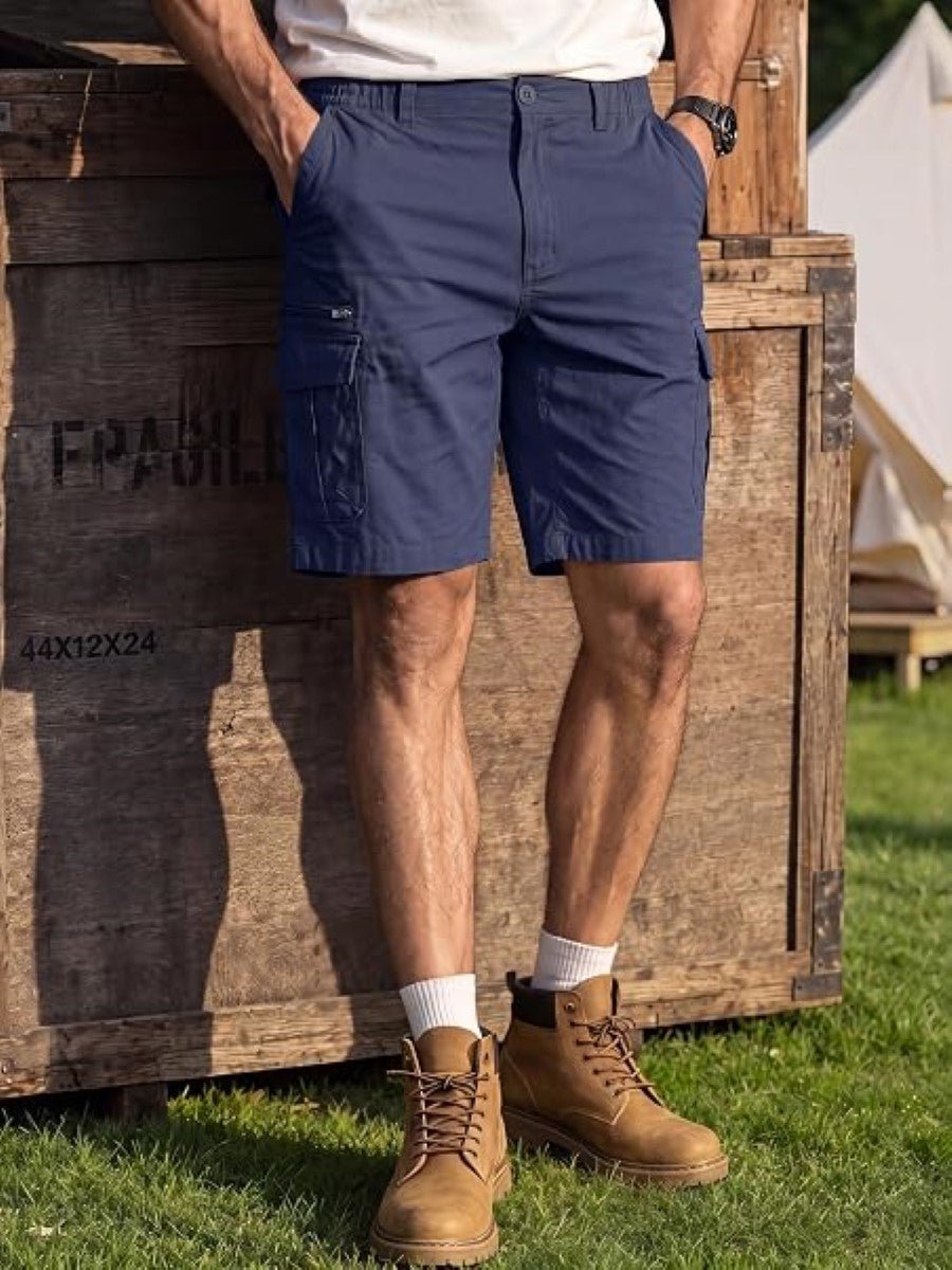 Mens Outdoor Hiking Cotton Cargo Shorts