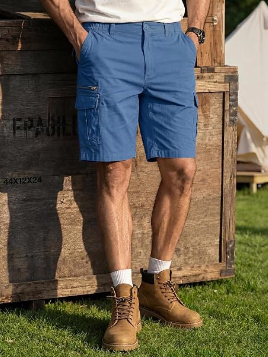 Mens Outdoor Hiking Cotton Cargo Shorts