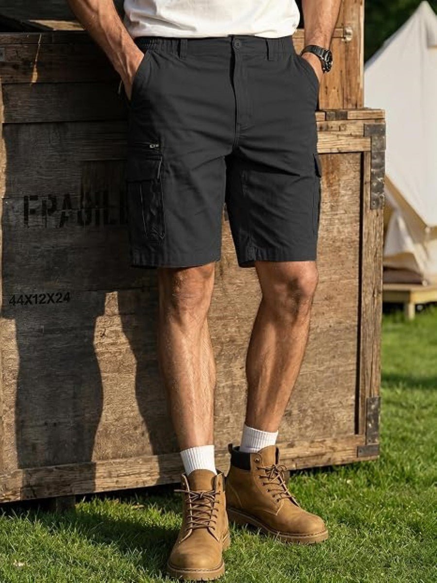 Mens Outdoor Hiking Cotton Cargo Shorts