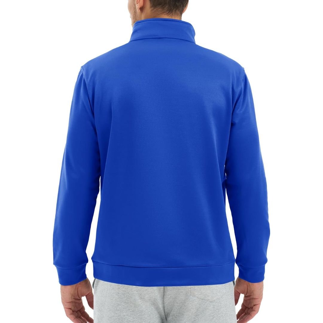 Men's Quarter Zip Pullover Sweatshirts Lightweight Fleece Lined