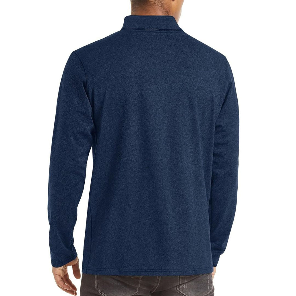 Men's Quarter Zip Thermal Fleece Lined Pullover Sweatshirt