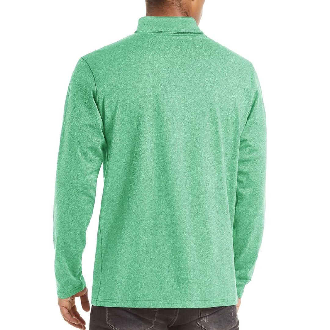 Men's Quarter Zip Thermal Fleece Lined Pullover Sweatshirt